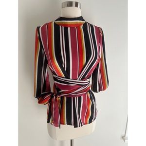 Zara TRF Wrap Blouse